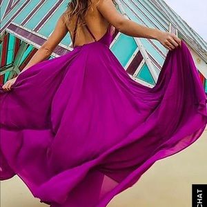 Mythical Kind Of Love Magenta Dress